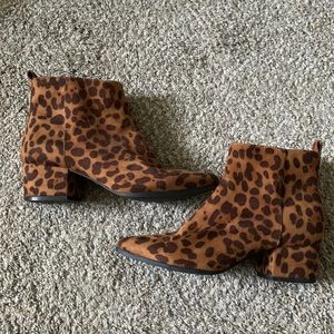 Cheetah Print Ankle Booties